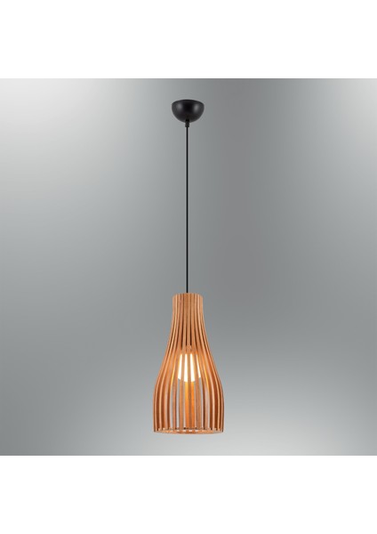 Portofino Yuvarlak Modern Klasik Rustik Retro Vintage Naturel Dekoratif Ahşap Çıtalı Sarkıt Avize modelleri