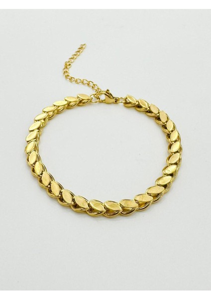 Çelik Arpa Bileklik Gold