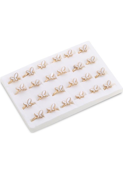 Çelik Yüzük Set Gold 24' Lü