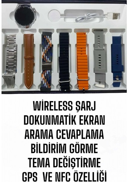 Akıllı Saat 7 Kordonlu Yeni Nesil Arama Cevaplayan Çok Fonksiyonlu fiyatları