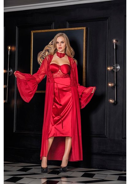 Transparan Maxi Boy Sabahlık Bordo (11650) fırsatları