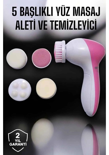 5 Fonksiyonlu Kablosuz Yüz Temizleme Cihazı Ile Derinlemesine Cilt Bakımı