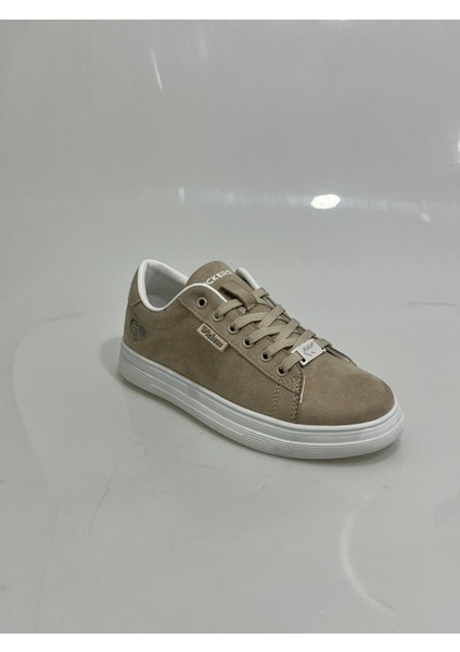 2885 Wickers Bej Süet Kalp Detaylı Bayan Spor Ayakkabısı modelleri