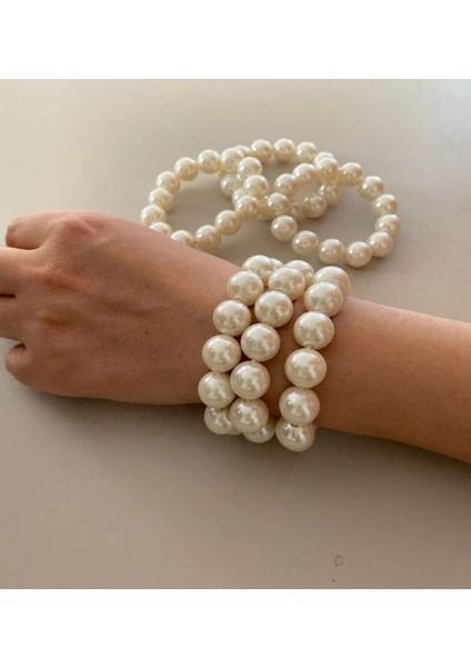 5 'li Kalın Inci Bileklik