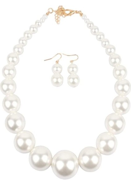 Vıntage Buyuk Incı Takı Setı