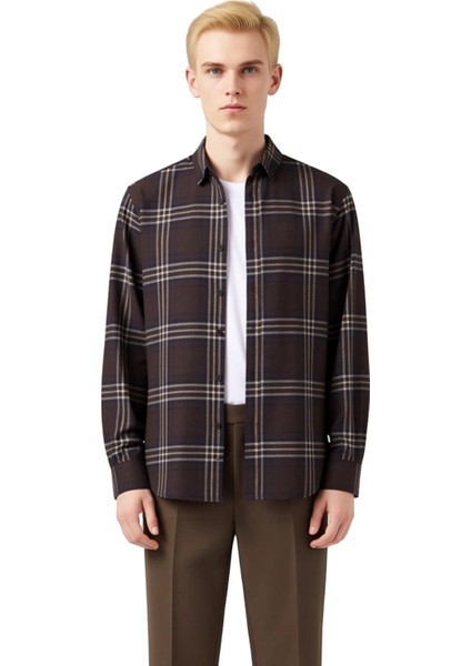 Erkek Gofre Dokulu Kareli Gömlek Fonksiyonel Dayanıklı Kaliteli Konforlu Estetik Premium Şık fiyatları