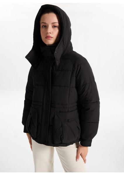 Siyah Kadın Mont F5WL-MNT0284 fırsatları