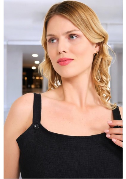 Yazlık Kolsuz Rahat Keten Tulum