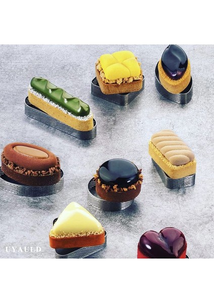 Delikli Üçgen Tart Kalıbı 8 cm modelleri