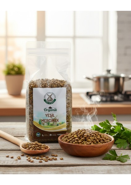 Organik Yeşil Mercimek 1 kg