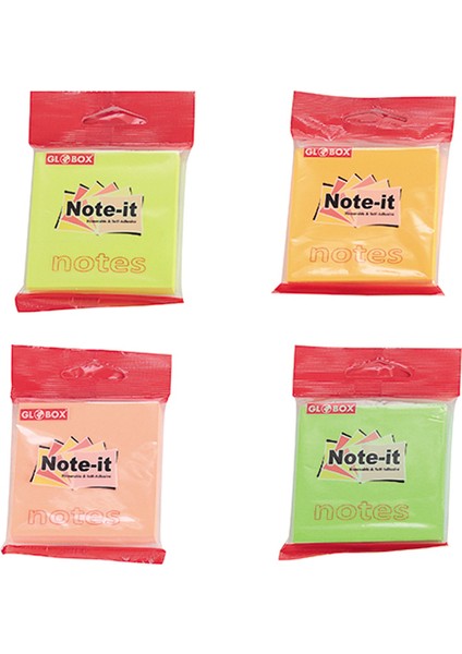 Globox Yapışkanlı Not Kağıt 75X75 100 Yp Neon 6633 fiyatları