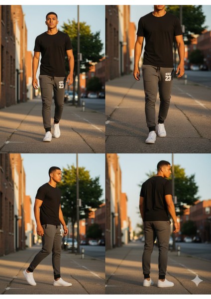 Siyah Erkek Eşofman Altı 4 modelleri