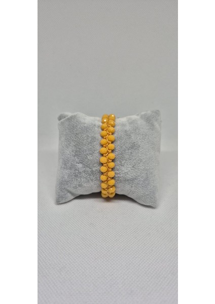 Kristal Taşlı Makrome Bileklik