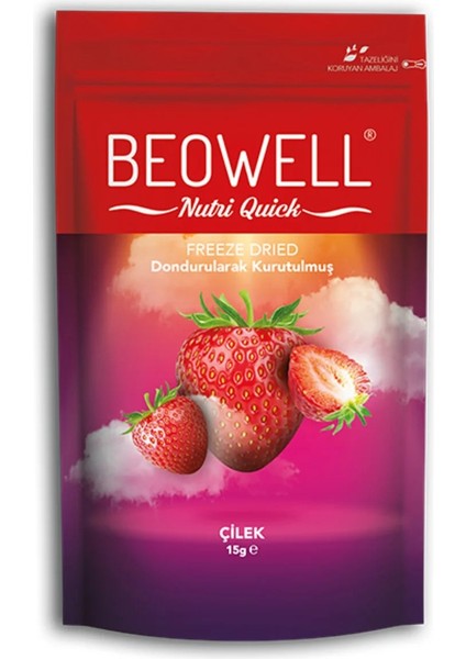 Nutri Quick – Freeze Dried Dondurularak Kurutulmuş Çilek