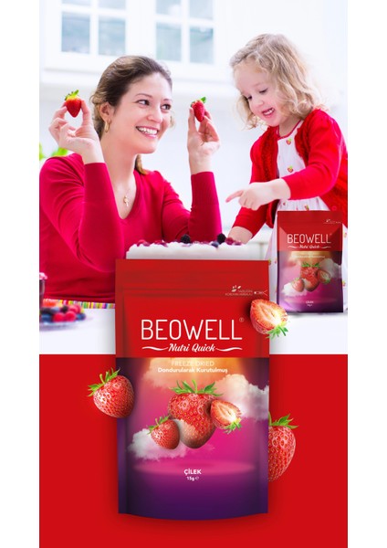 Nutri Quick – Freeze Dried Dondurularak Kurutulmuş Çilek modelleri