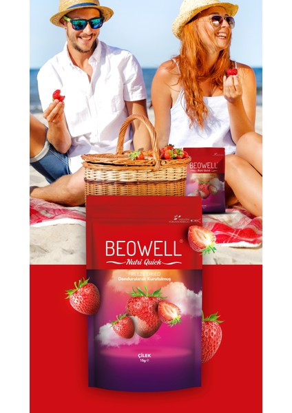 Nutri Quick – Freeze Dried Dondurularak Kurutulmuş Çilek