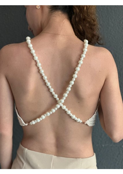 Dantel Tasarım Inci Askılı Kadın Büstiyer fiyatları