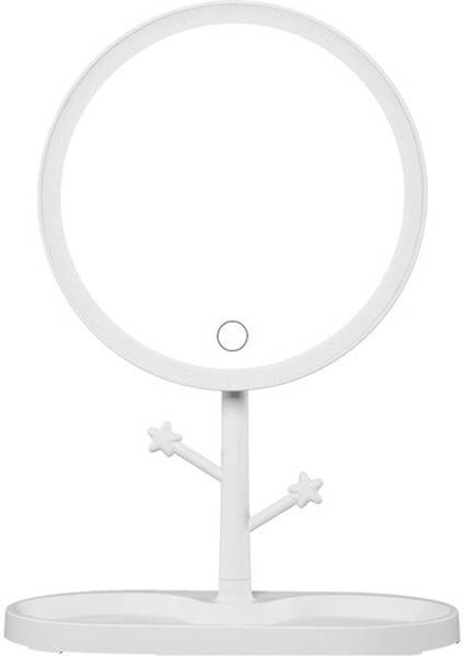 Dokunmatik LED Işıklı Yuvarlak Makyaj Aynası
