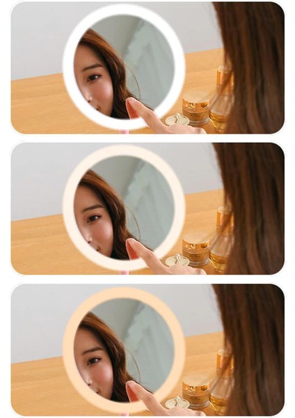 Dokunmatik LED Işıklı Yuvarlak Makyaj Aynası fiyatları