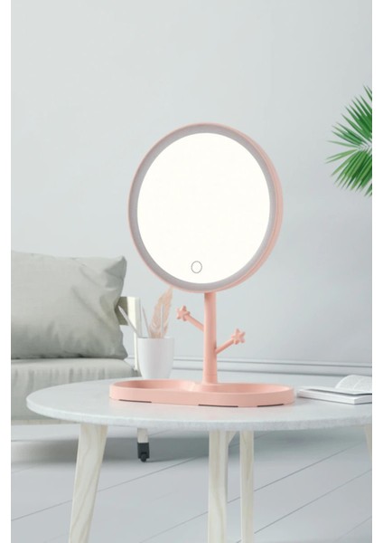 Dokunmatik LED Işıklı Yuvarlak Makyaj Aynası fırsatları