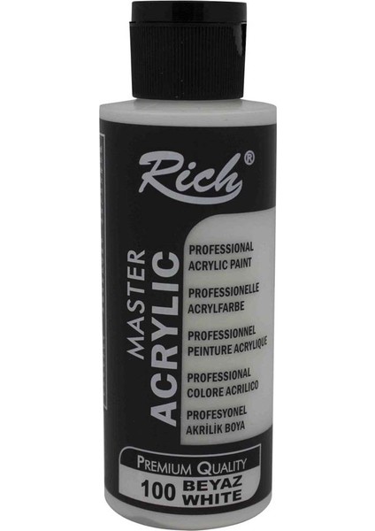 Rich Akrilik Boya Master 120 cc Beyaz 120-100