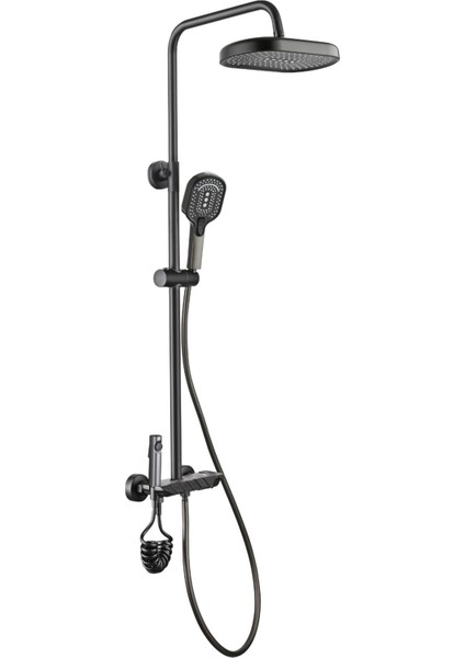 Pıano Tepe Duş Seti Antrasıt