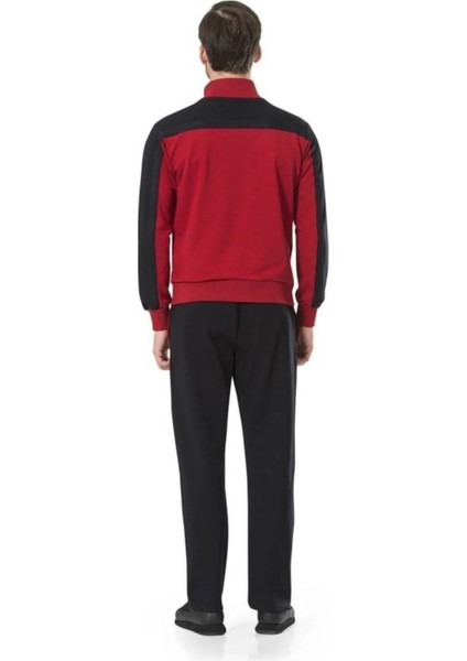 Erkek Fermuarlı Dik Yaka Cepli Armalı Eşofman Takımı TH.CLVR.70.P.45C fırsatları