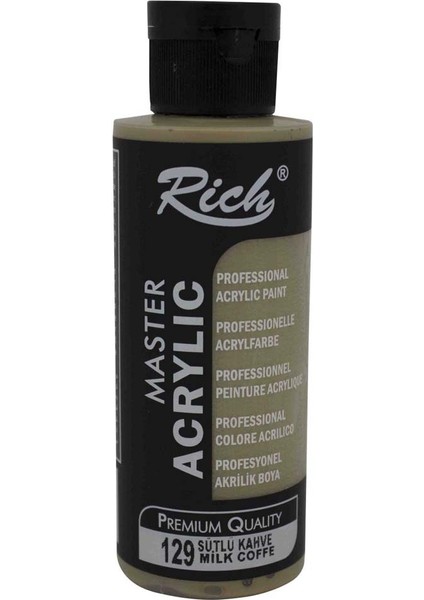 Rich Akrilik Boya Master 120 cc Sütlü Kahve 129