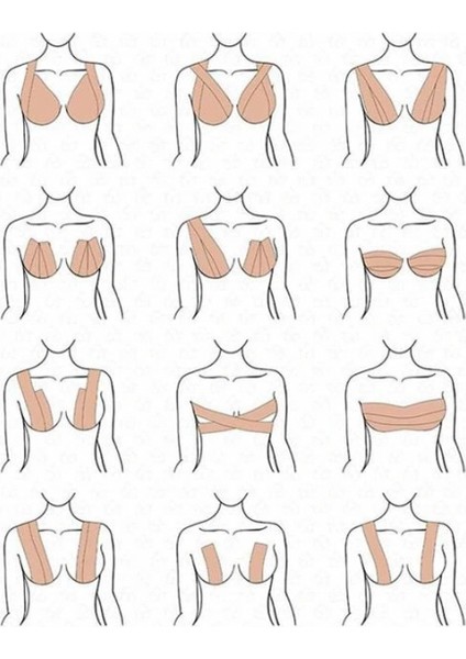 Toparlayıcı ve Şekillendirici Göğüs Bandı Tere ve Suya Dayanıklı Hassas Ciltlere Uygun fırsatları