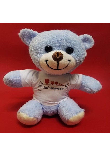 Seni Seviyorum Yazılı Tişörtlü Ayıcık