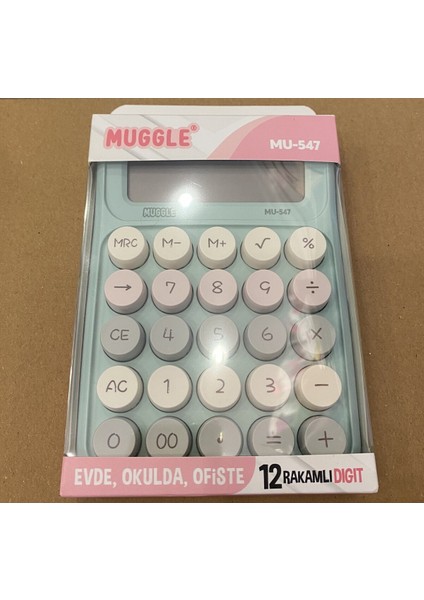 Yumuşak Tuşlu Renli Hesap Makinesi Yeşil AD58991 fiyatları