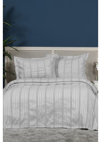 Pera Yatak Örtüsü Seti Çift Kişilik (240X250 Cm) Gri