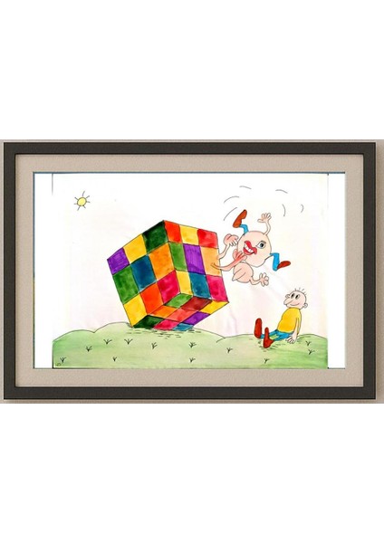 Roslyakova Nadya 29X21CM Orijinal Karikatür Tablo