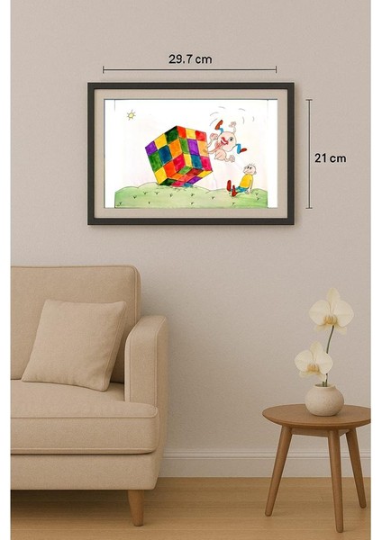 Roslyakova Nadya 29X21CM Orijinal Karikatür Tablo fiyatları