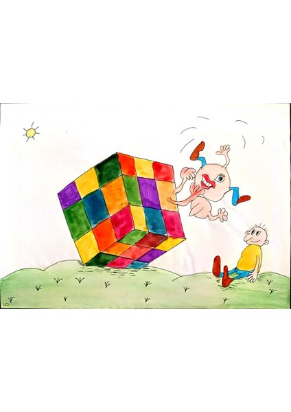 Roslyakova Nadya 29X21CM Orijinal Karikatür Tablo modelleri