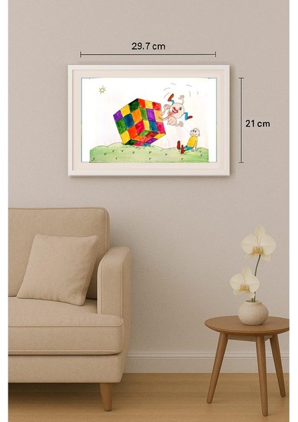 Roslyakova Nadya 29X21CM Orijinal Karikatür Tablo indirimleri