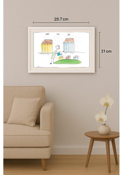 Roslyakova Nadya 29X21CM Orijinal Karikatür Tablo indirimleri