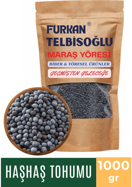 Haşhaş Tohumu - ( Elenmiş, Katkısız,yeni Mahsül ) 1000GR