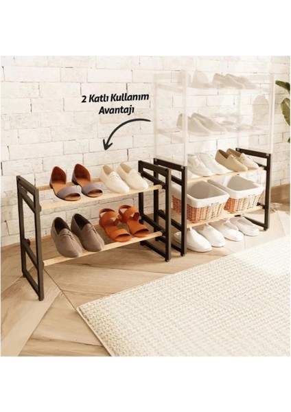 4 Katlı Ahşap Ayakkabılık fiyatları