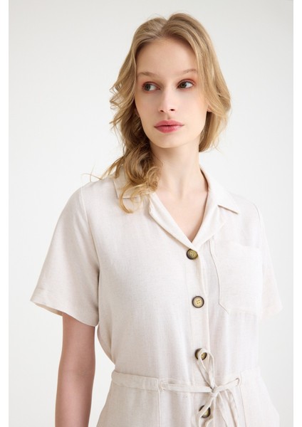 Keten Günlük Tulum