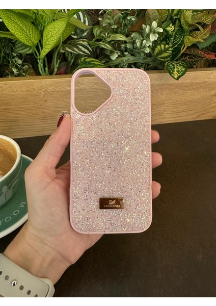 iPhone (16) Uyumlu Lüks Taşlı Kılıf