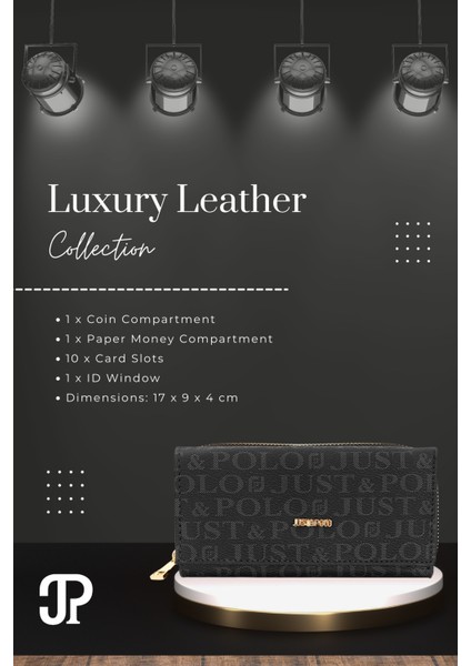 Orijinal Just Polo Collection Lüks Yumuşak Deri Bozuk & Kağıt Para Bölmeli Şık Kartlıklı Cüzdan fiyatları