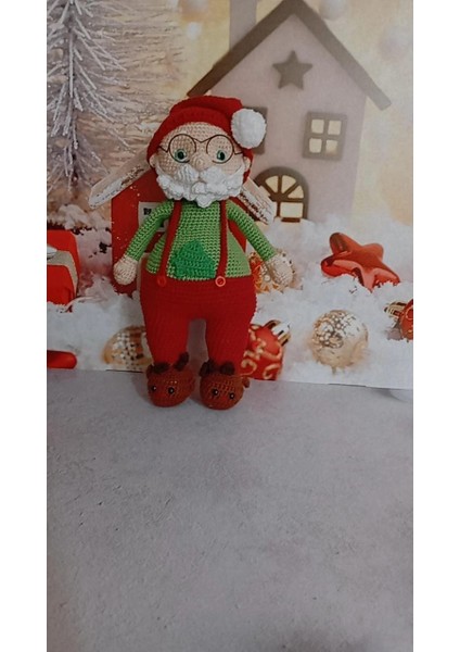 Amigurumi Ton Ton Noel Baba Organik Oyuncak modelleri
