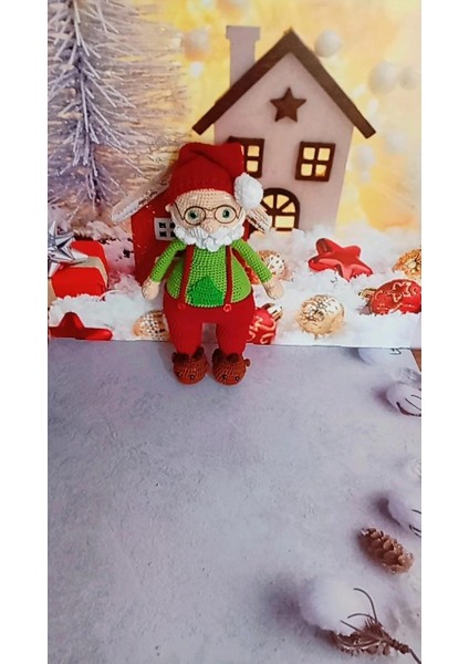 Amigurumi Ton Ton Noel Baba Organik Oyuncak fırsatları