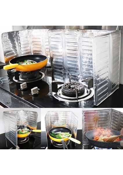 Ocak Yağ Sıçrama Koruyucu + Çift Taraflı Kapı Altı Rüzgarlığı - 2li Set A1B2C modelleri