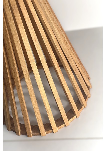 Palermo Yuvarlak Modern Klasik Rustik Retro Vintage Naturel Dekoratif Ahşap Çıtalı Eskitme Iskandinav Yan Orta Mantar Sehpa fırsatları