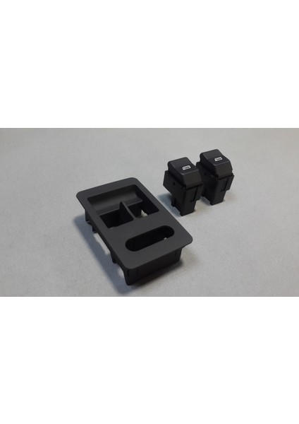 Seat Arosa 6h 97-04 Cam Düğme + Çerçeve Ön Sol Takım Siyah fiyatları