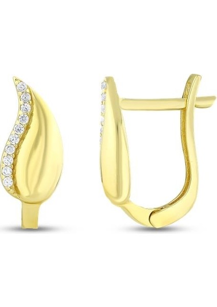 Altın Tasarım Küpe - 14K