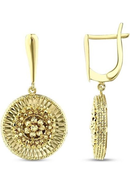 Tasarım Altın Küpe - 14K