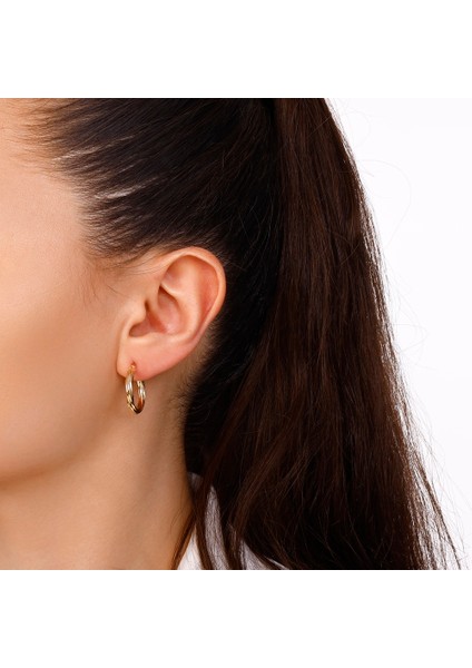 Altın Halka Küpe - 14K modelleri